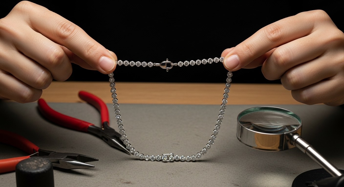 edelsteen ketting kwaliteit testen