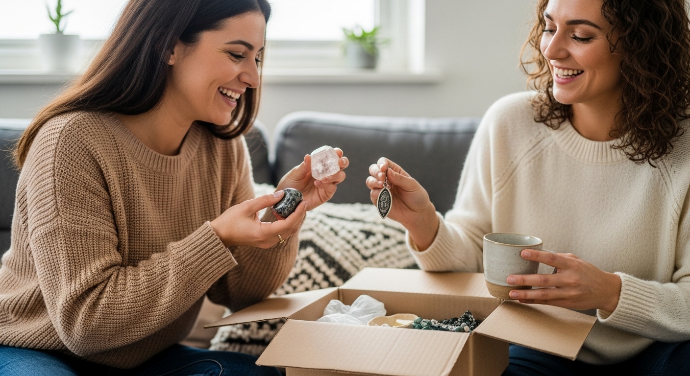 edelstenen spirituele webwinkel interactie