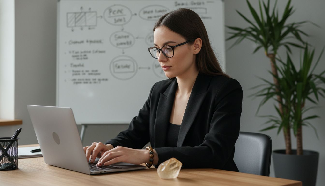 edelstenen op werkplek