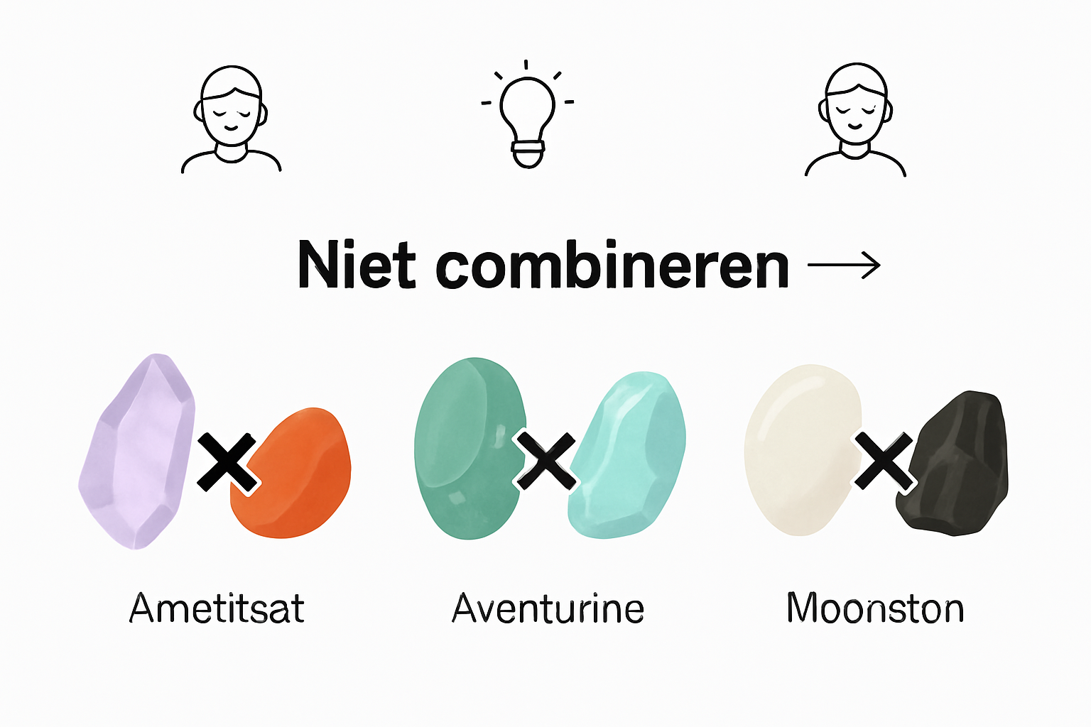 Infographic laat zien welke edelstenen elkaar niet goed verdragen