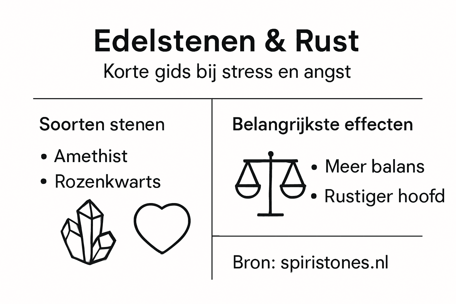 Infographic: Welke edelstenen helpen bij stress?