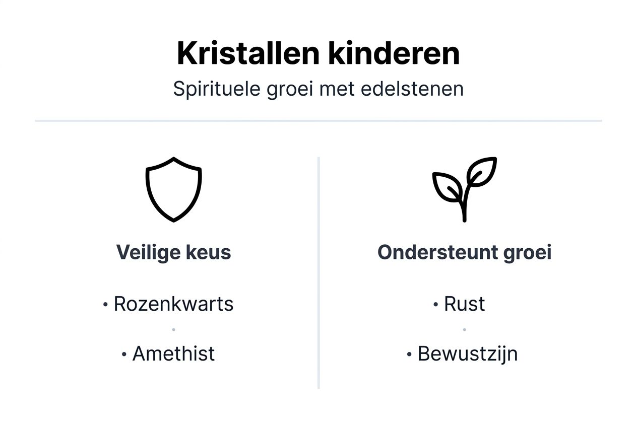 Overzicht: Infographic over kristalkinderen en hun spirituele ontwikkeling
