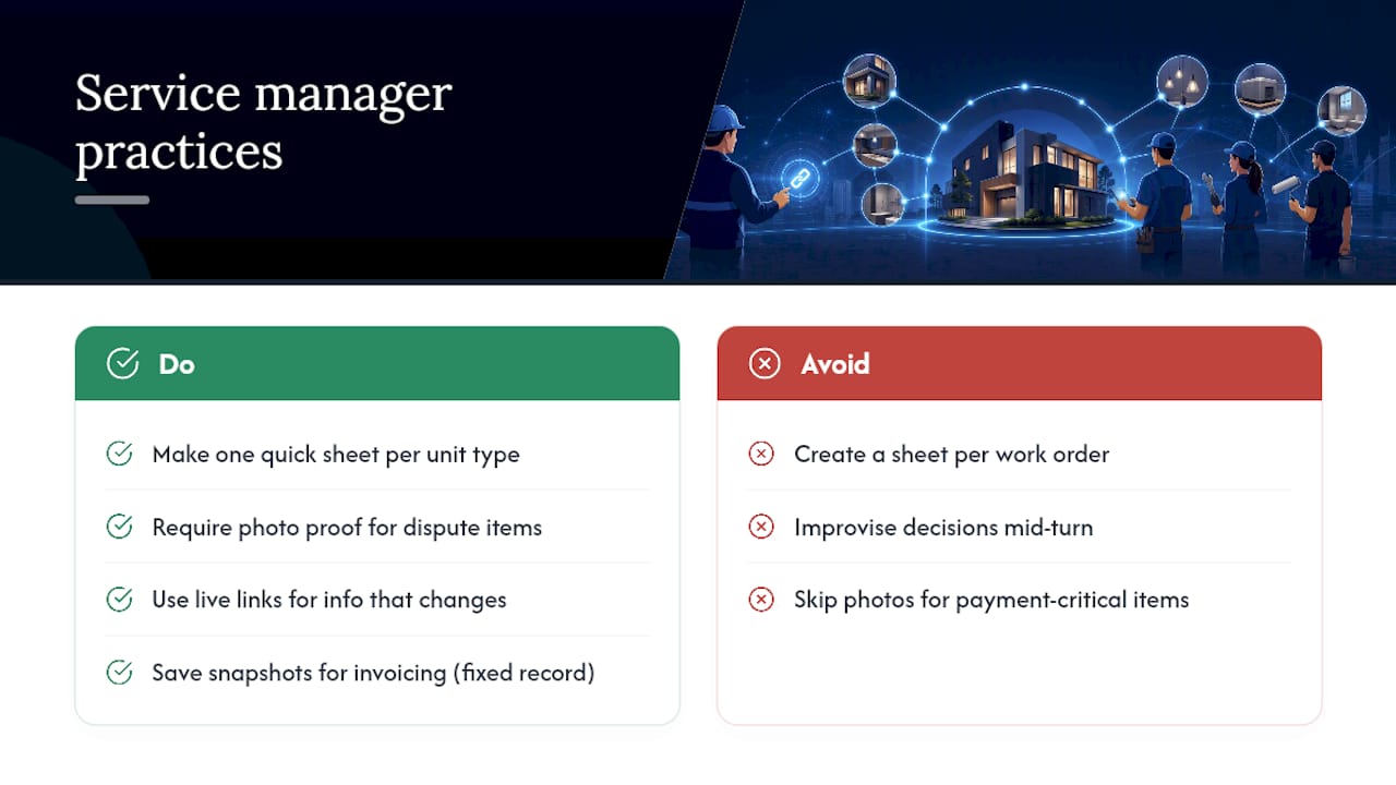 What Service Managers Actually Do Differently — overview diagram