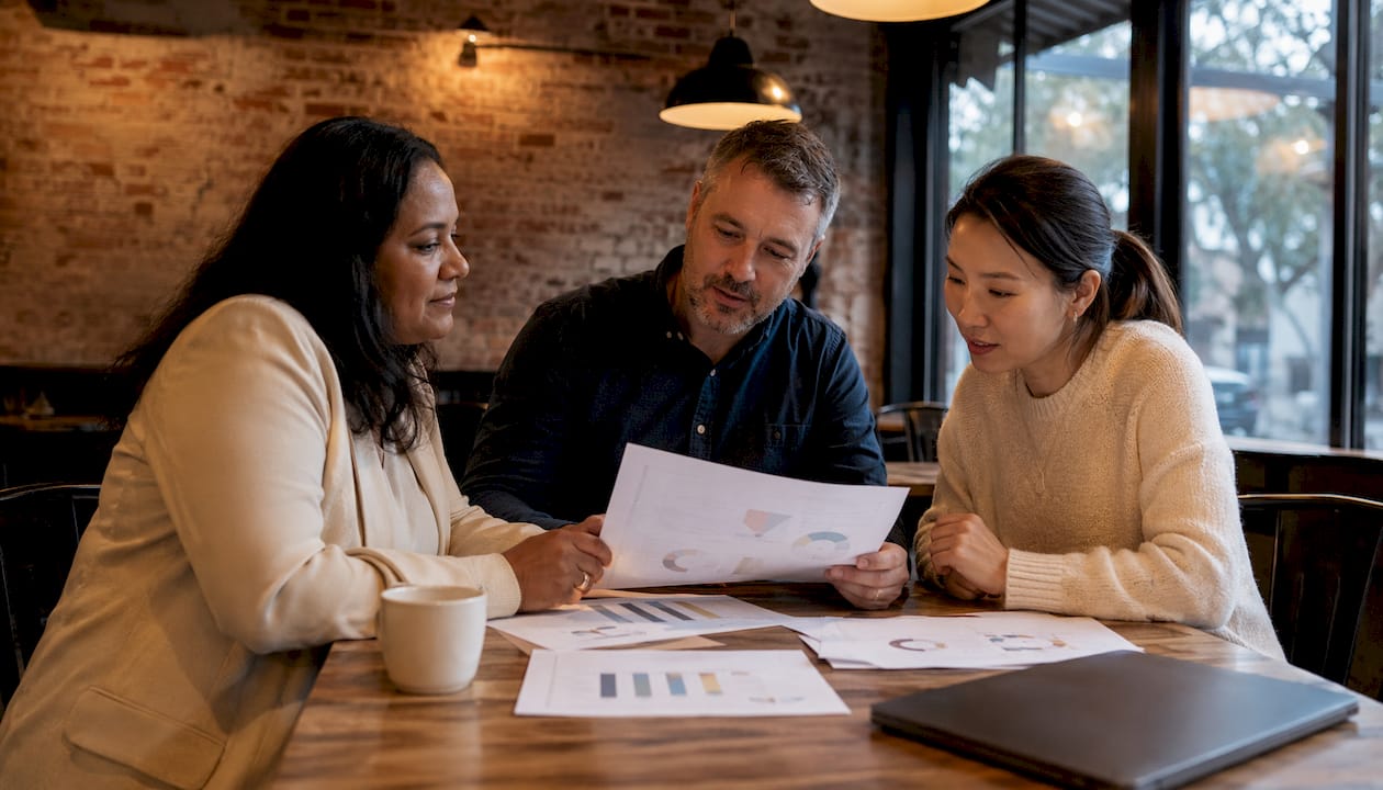 SME owners discussing profit benchmarks