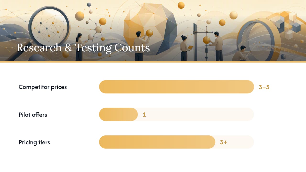 Market Research and Price Testing — overview diagram
