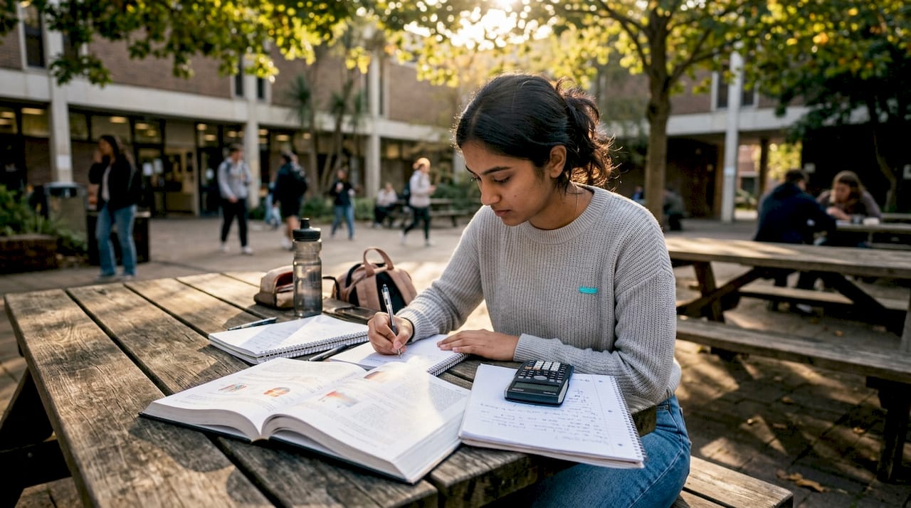 STEM student studying heat transfer concepts