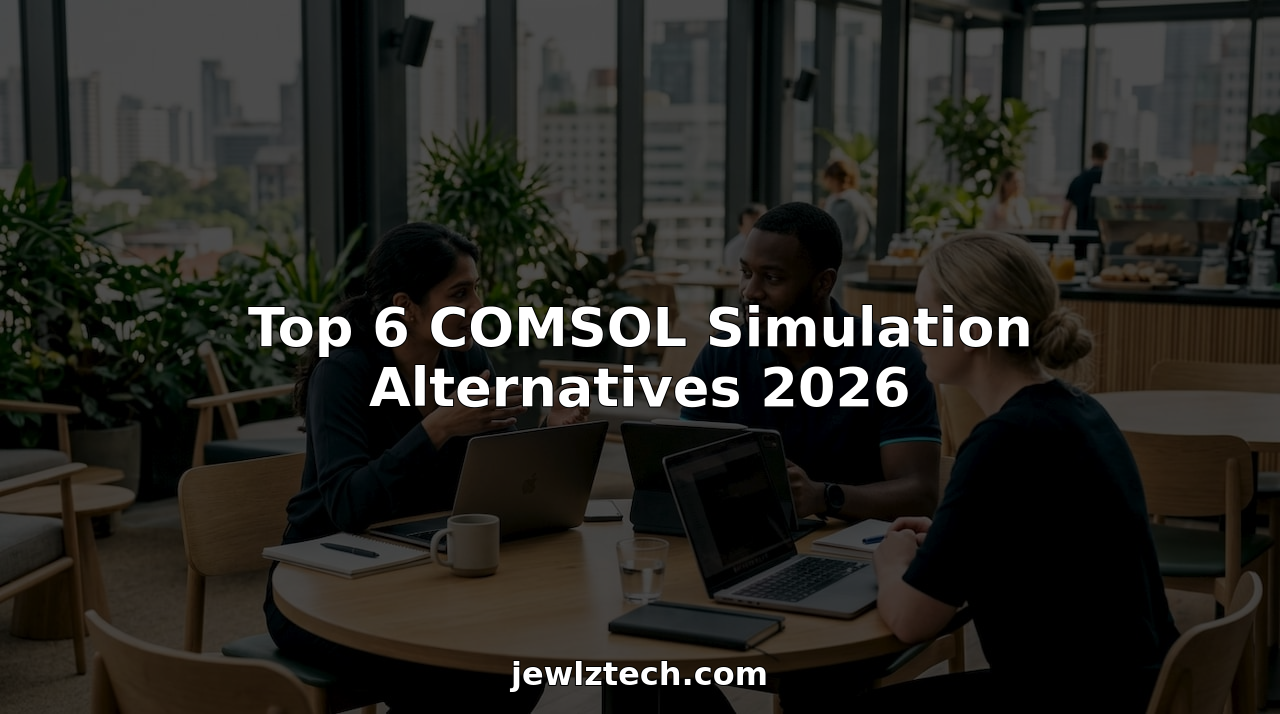 Engineers collaborating on simulation software alternatives