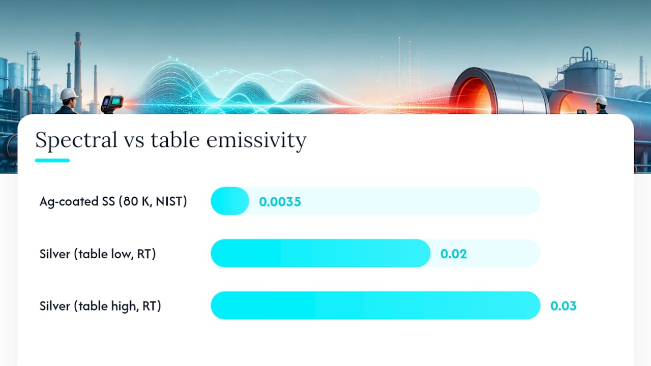 Why does spectral emissivity matter more than most tables show? — overview diagram