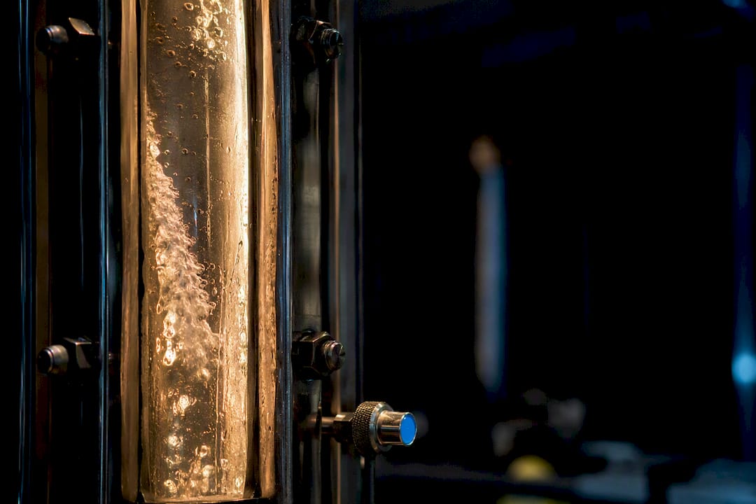 Condensate film forming inside vertical condenser