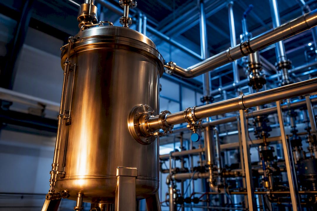 Jacketed vessel and heating piping