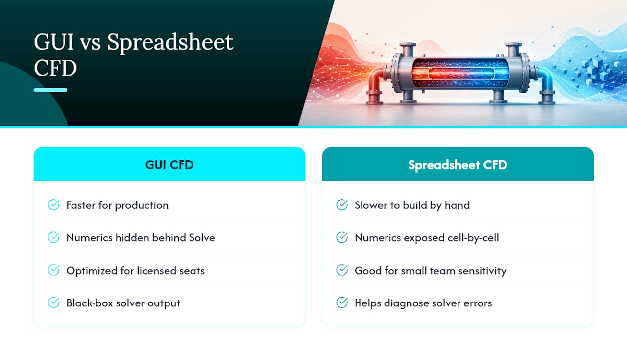 Why Building CFD Models by Hand in Excel Still Matters — overview diagram
