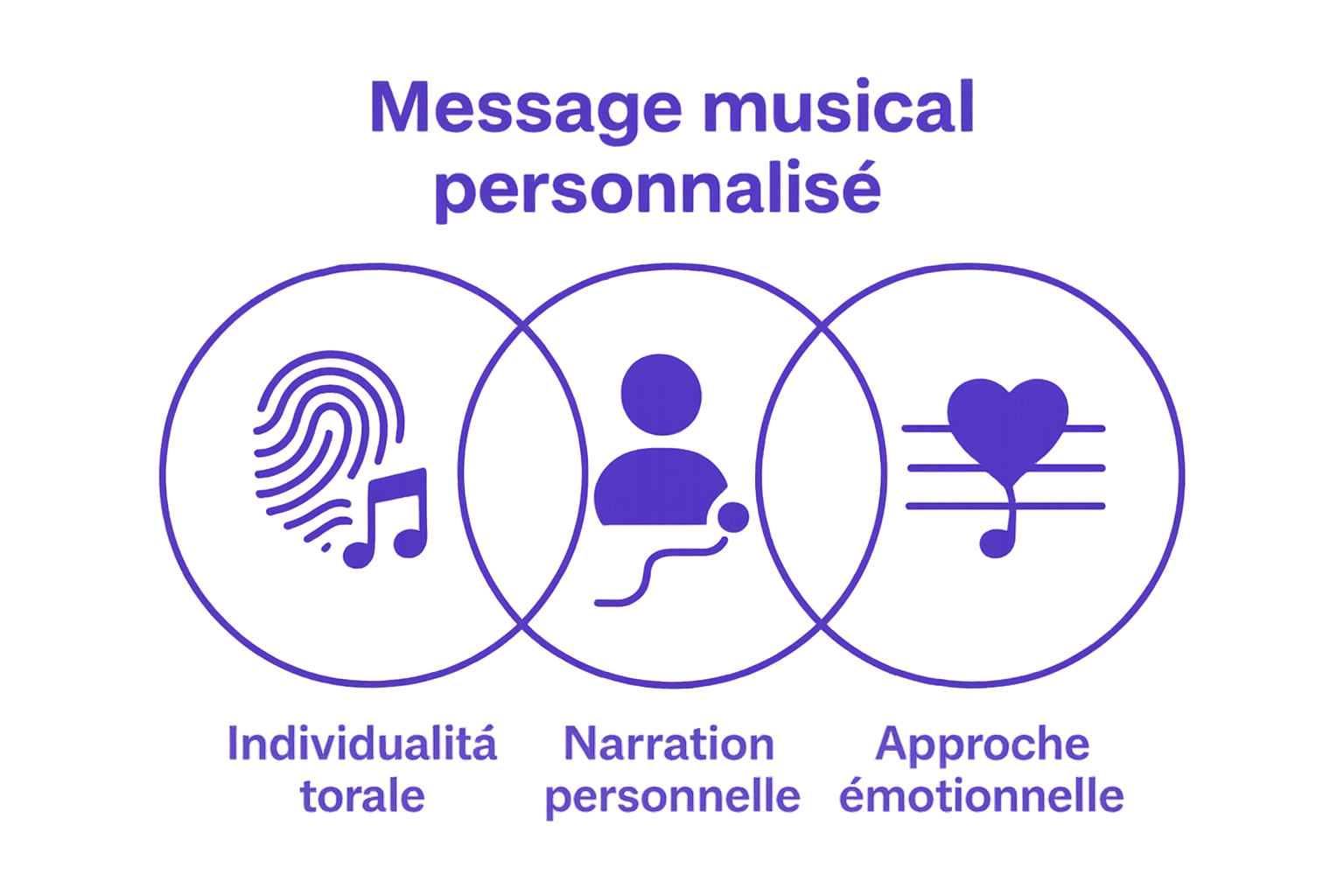 Infografik: Drei Säulen einer personalisierten musikalischen Botschaft