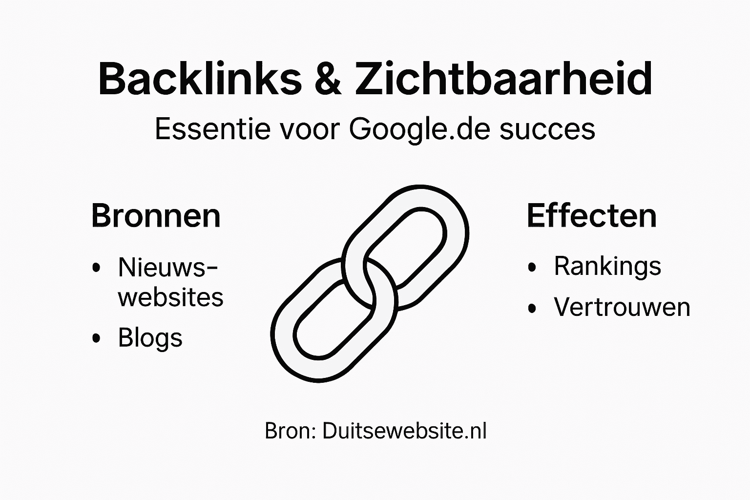 Infographic: hoe werken backlinks in Google.de?
