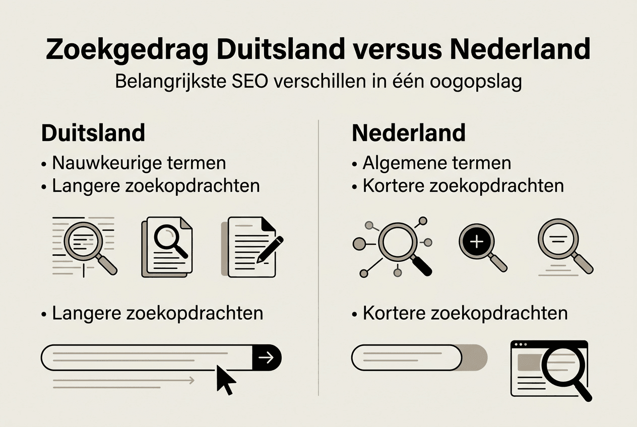 Infographic: opvallende eigenschappen van Duits zoekgedrag