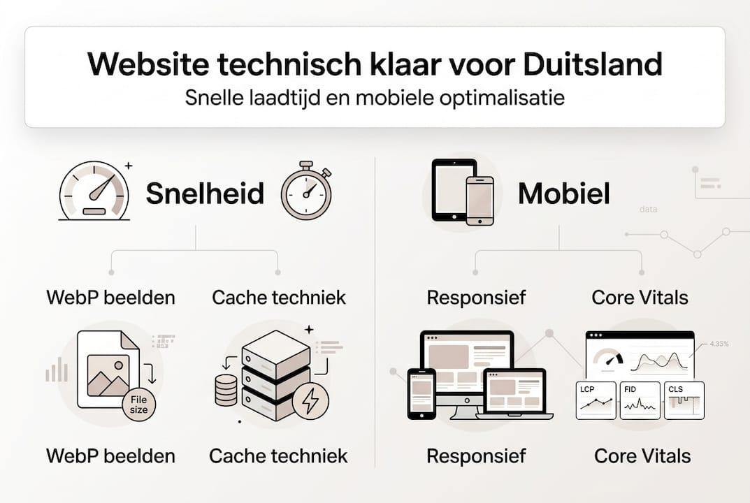 Infographic: Technische optimalisatie van je Duitse website