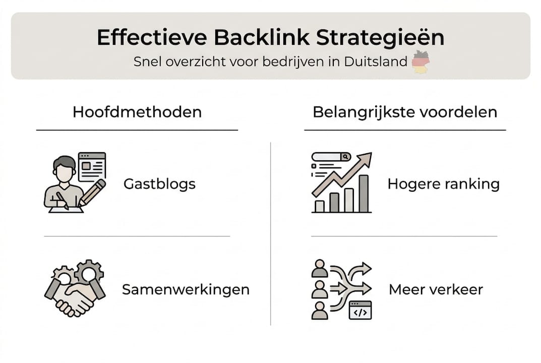 Infographic: effectieve backlink strategieën voor de Duitse markt