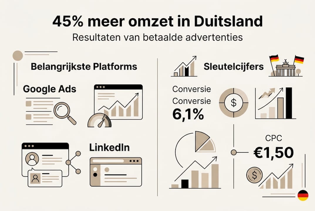In een overzichtelijke infographic worden de ontwikkelingen en cijfers van de advertentiemarkt in Duitsland helder in beeld gebracht.