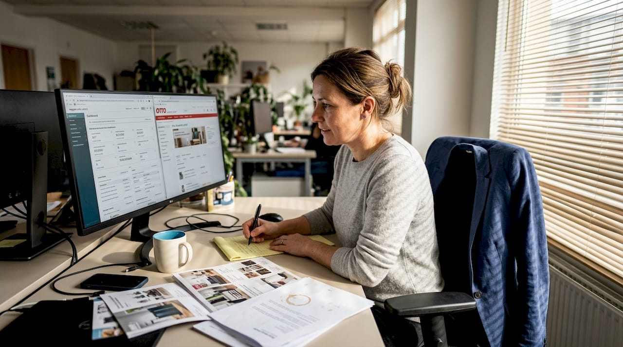 Entrepreneur multitasking on German sales channels