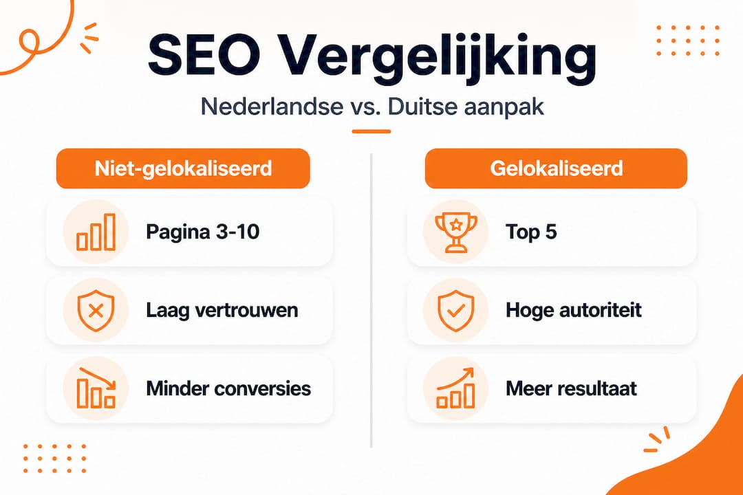 Infographic: SEO met lokale aanpak vs. algemene SEO – een vergelijking