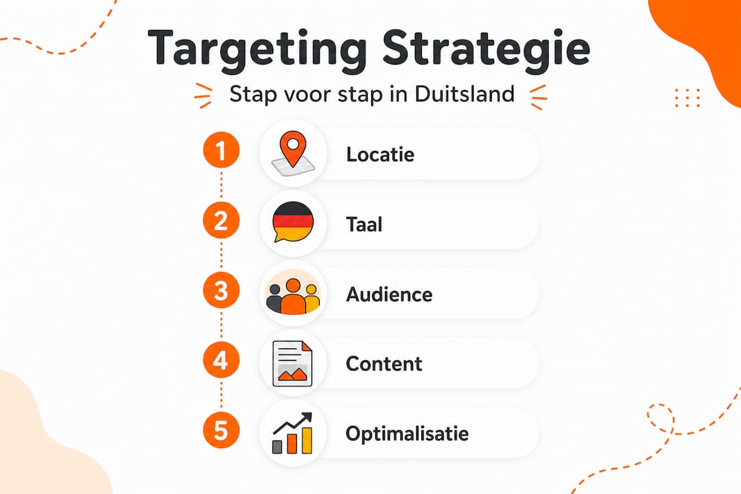Infographic: zo bouw je stap voor stap een effectieve Google Ads targetingstrategie