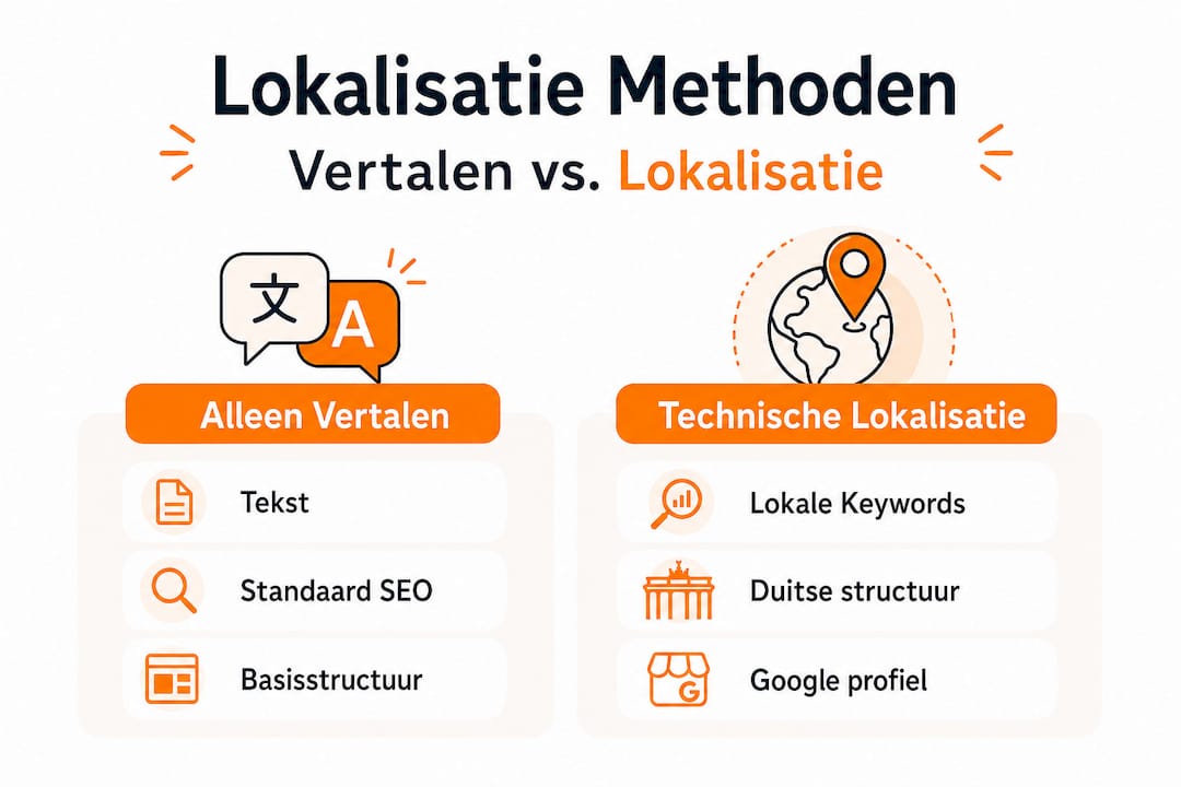 Infographic: het verschil tussen vertalen en technische lokalisatie
