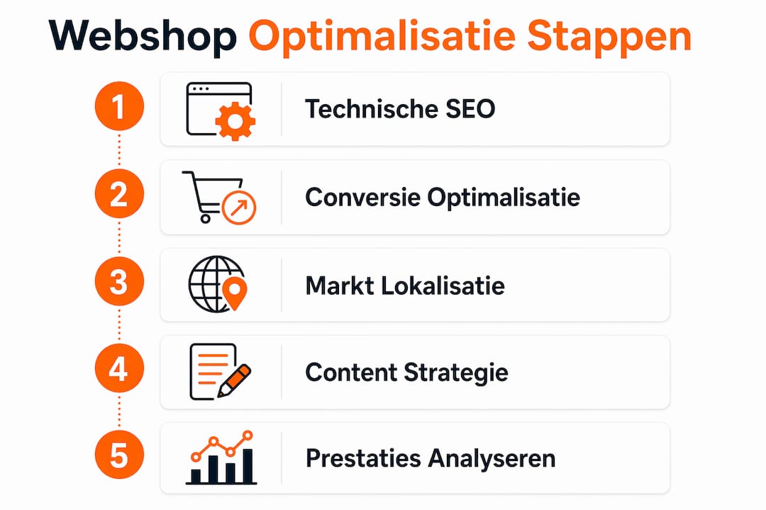 Infographic: stap-voor-stap je webshop verbeteren