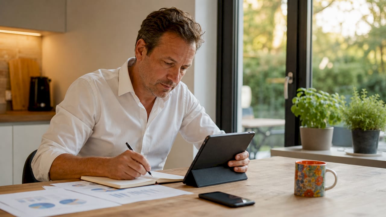 De digital marketeer is druk bezig met het opzetten van een nieuwe campagne.