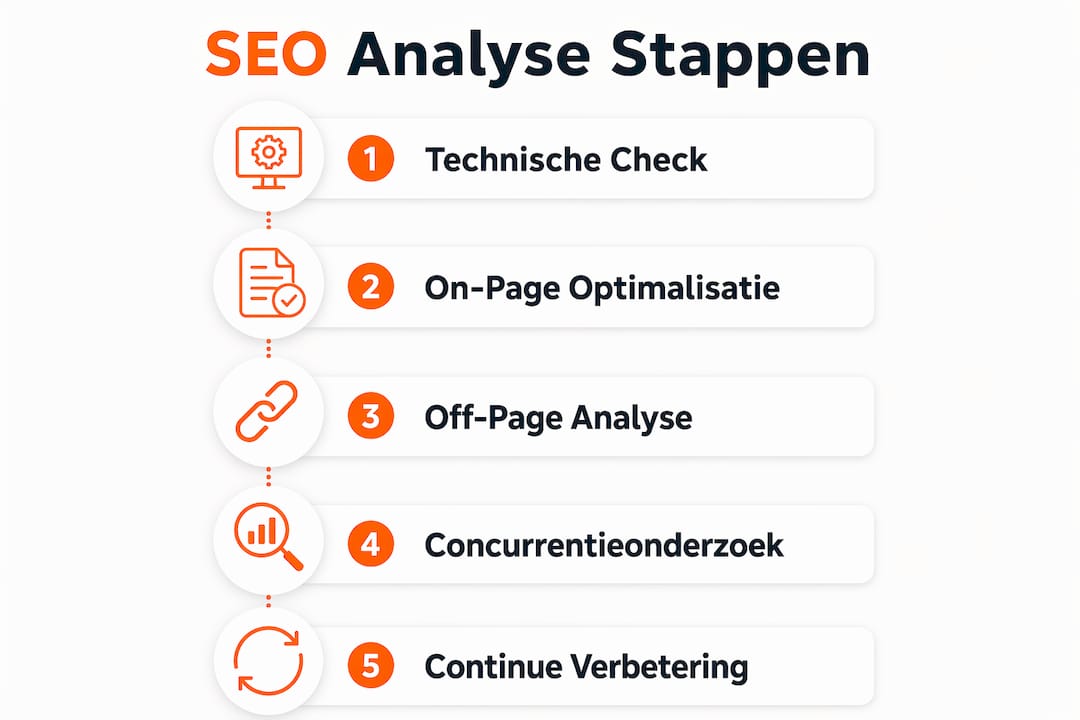 Infographic: Stapsgewijze handleiding voor een succesvolle SEO-analyse