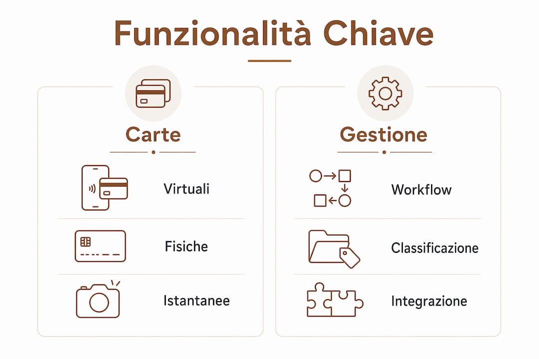 Infografica: le migliori alternative a Spendesk e le loro principali funzionalità