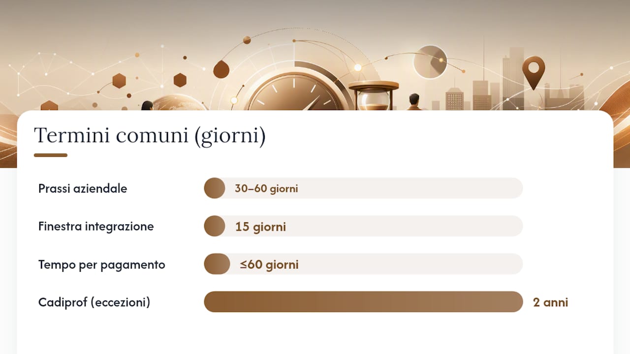 Quando presentare la nota spese: termini legali, prescrizione e prassi aziendali — overview diagram