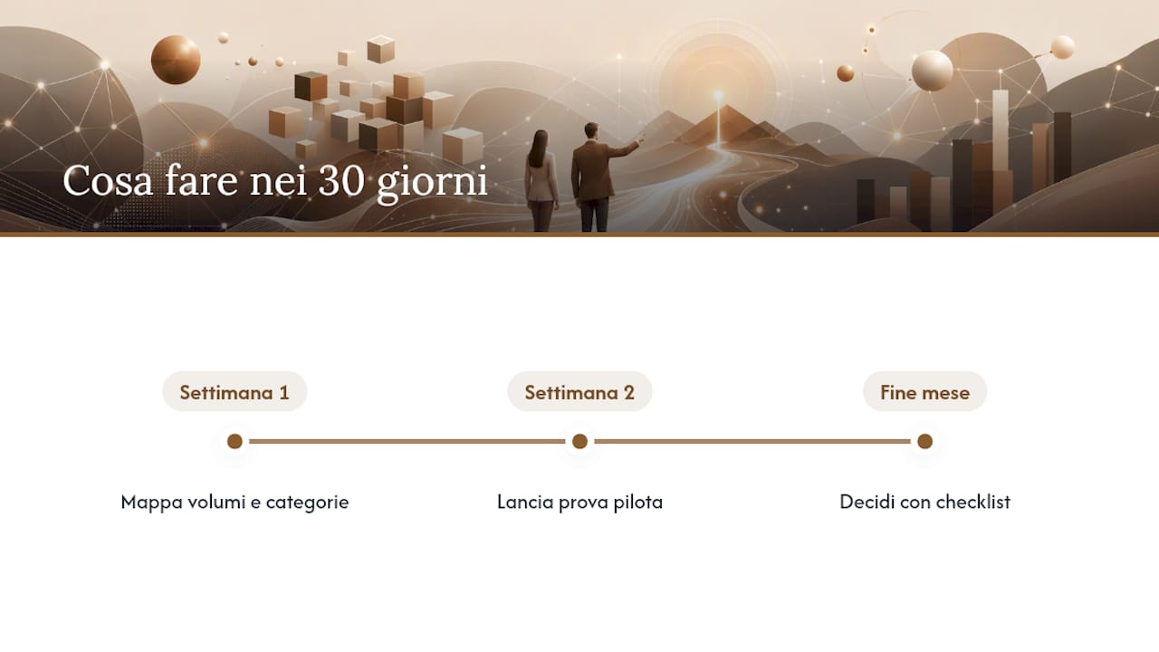 Piano in tre step per la scelta del software