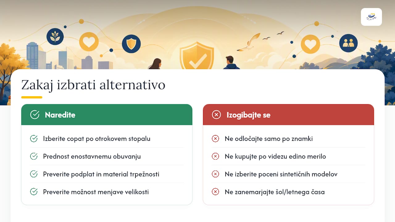 Moj pogled: zakaj je izbira alternative smiselna odločitev — overview diagram