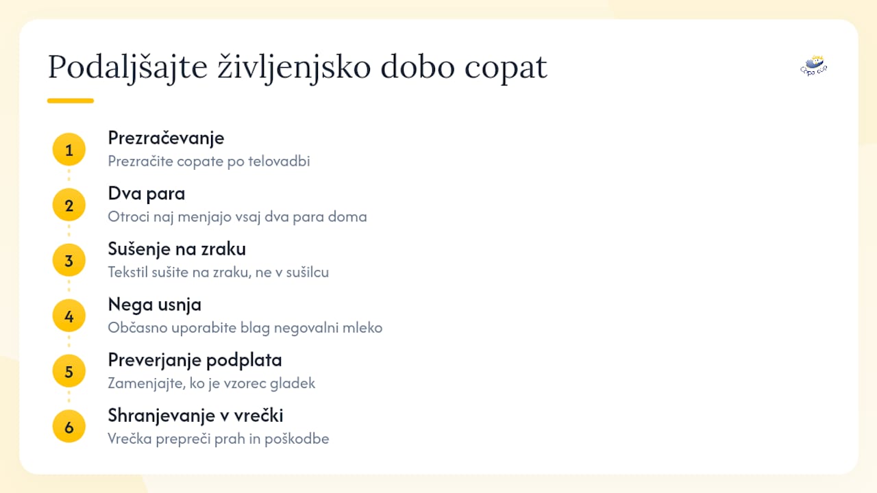 Kroky k prodloužení životnosti přezůvek