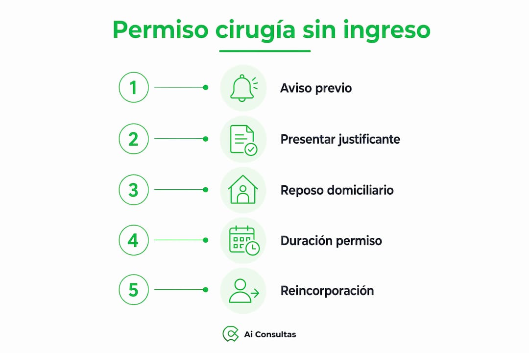 Infografía: pasos esenciales para obtener el consentimiento quirúrgico