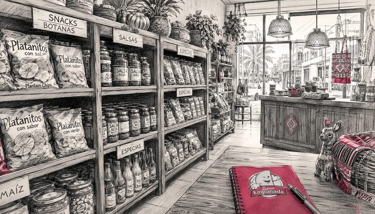 Interior of Latin grocery store in Australia