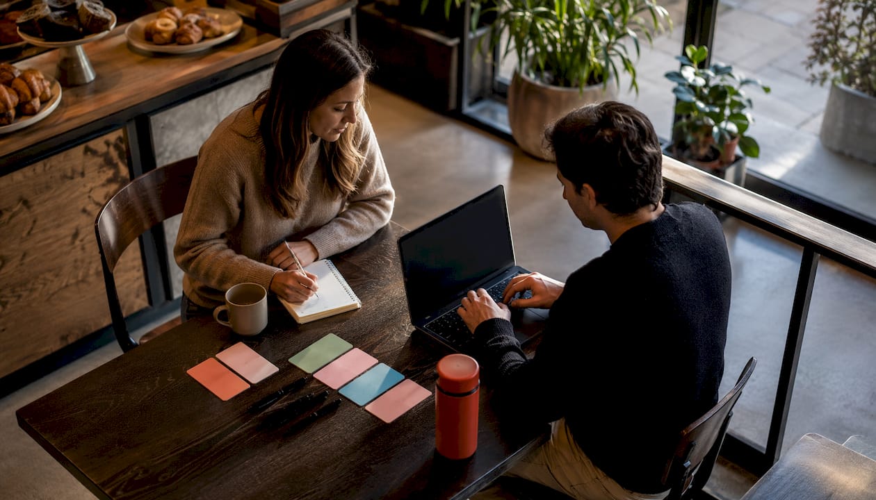 Collaborators drafting implementation plan and notes