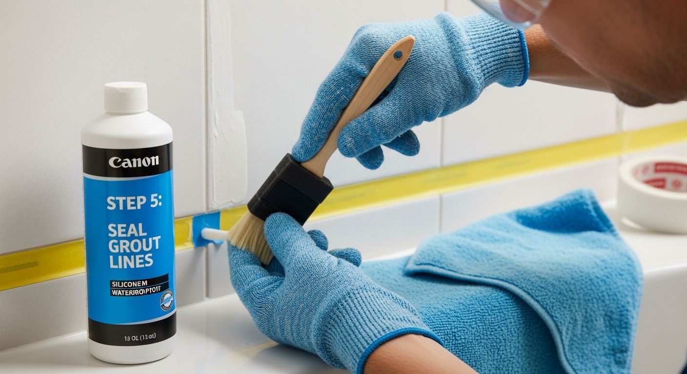 waterproofing bathroom tiles, seal grout, protection