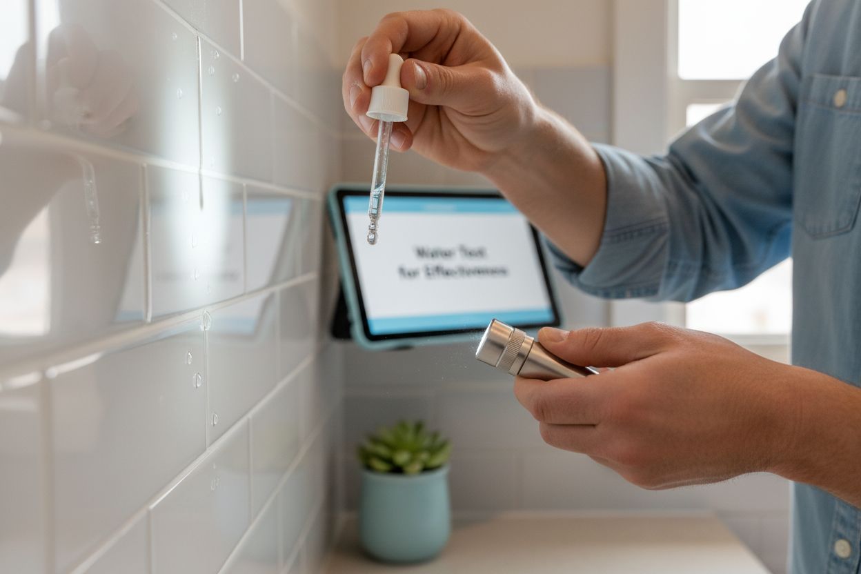 water test tile grout