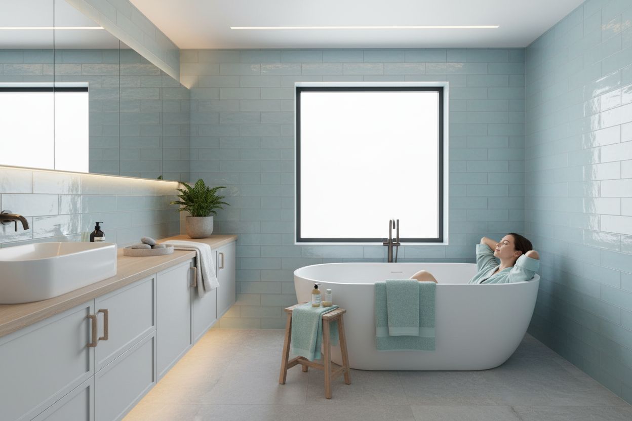 calming bathroom real estate
