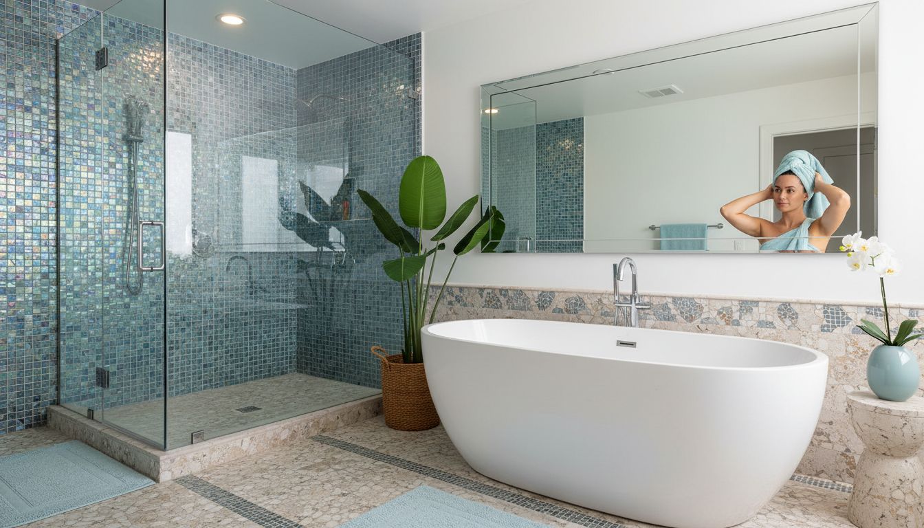 mosaic tiles bathroom