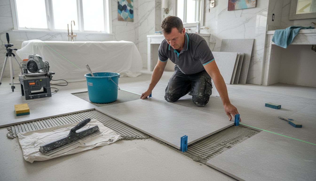 tile installation process