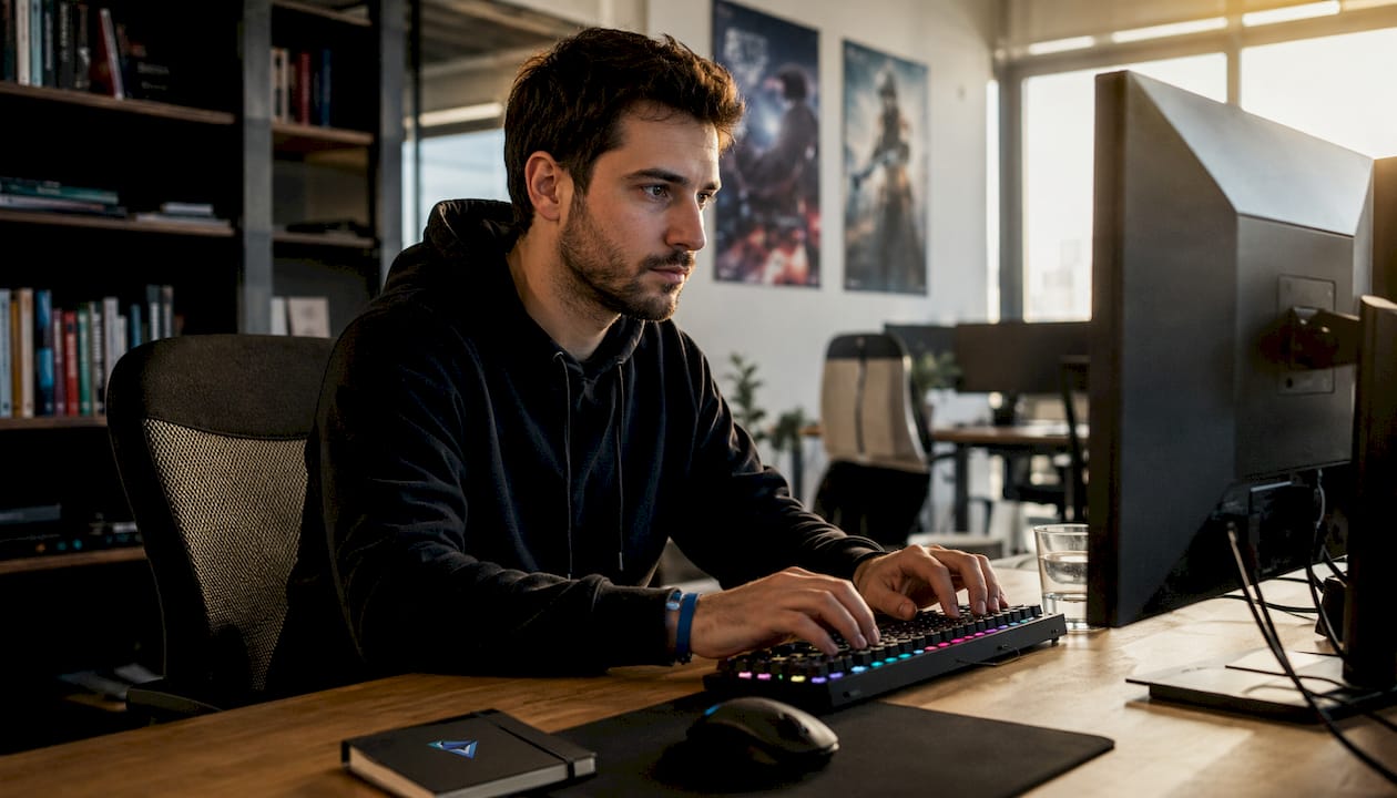 Dita sulla tastiera pronte a personalizzare Eggs gaming