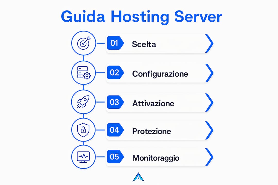 Guida visiva ai principali step per configurare un server di gioco in Italia