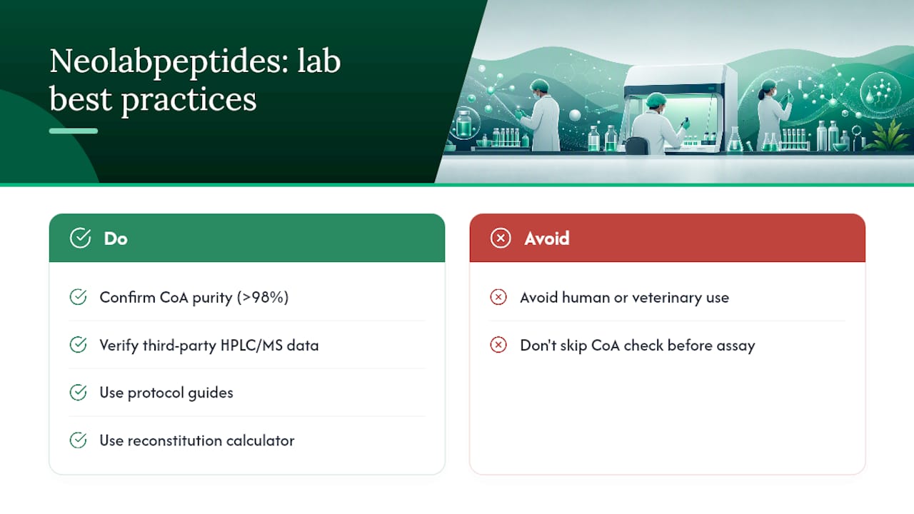 How Neo Lab Peptides Supports Sterile Research Workflows — overview diagram