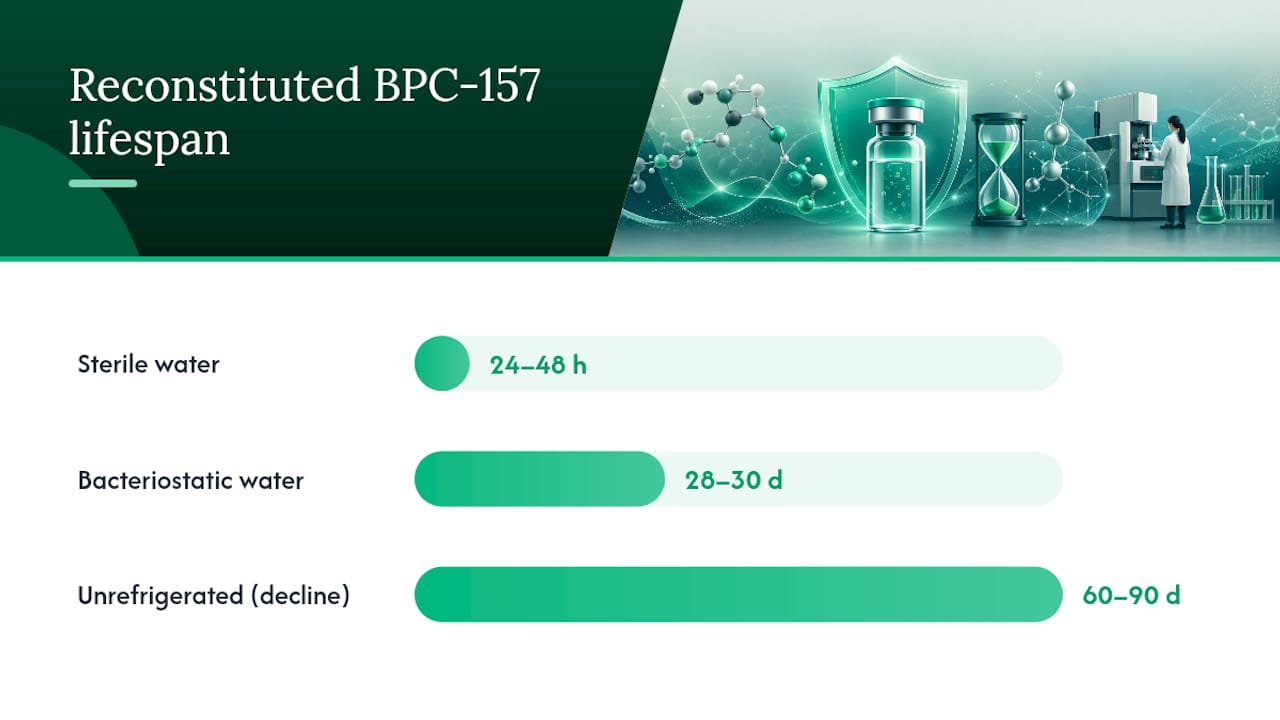 Reconstituted BPC-157: How Long It Actually Lasts — overview diagram