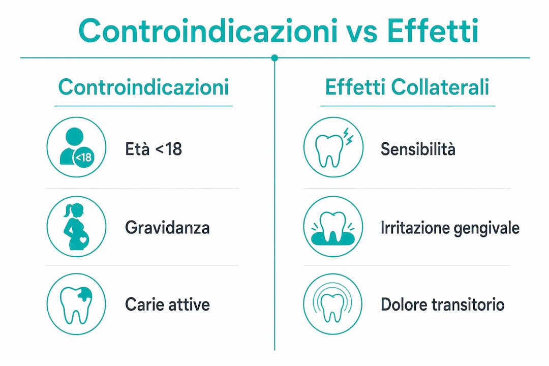 Infografica: differenze tra controindicazioni ed effetti collaterali