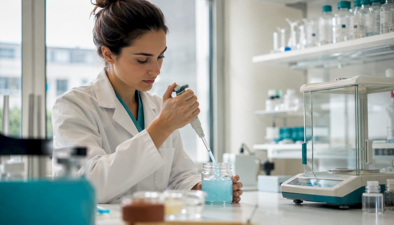 Test di laboratorio sulla penna sbiancante in gel