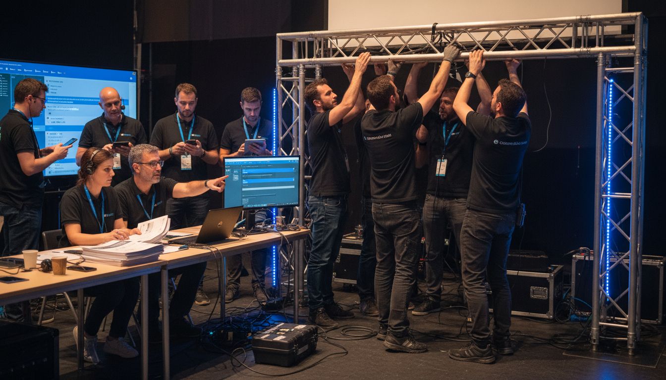 backstage evento aziendale