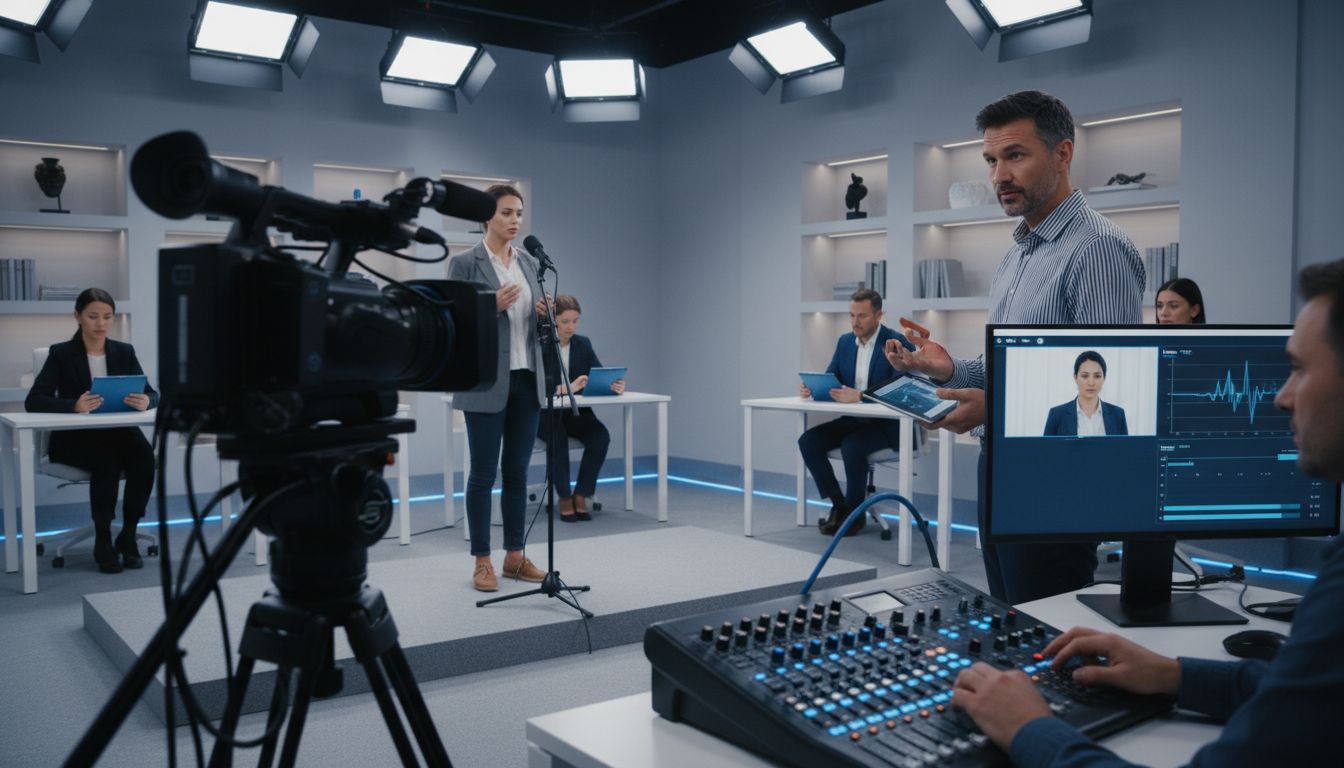 High-tech media training tools in use