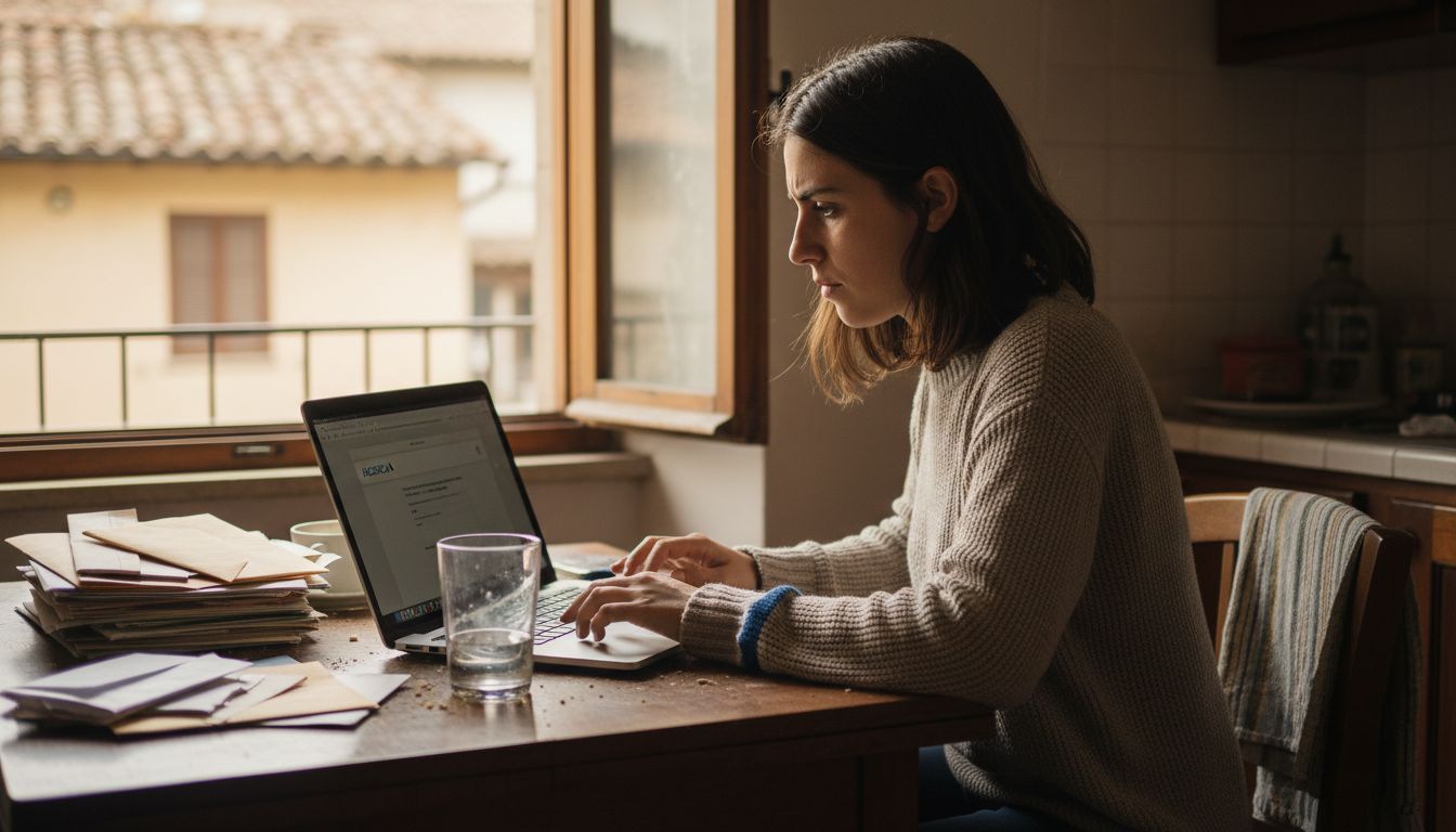 Donna che cancella un suggerimento dalla barra di ricerca di Google